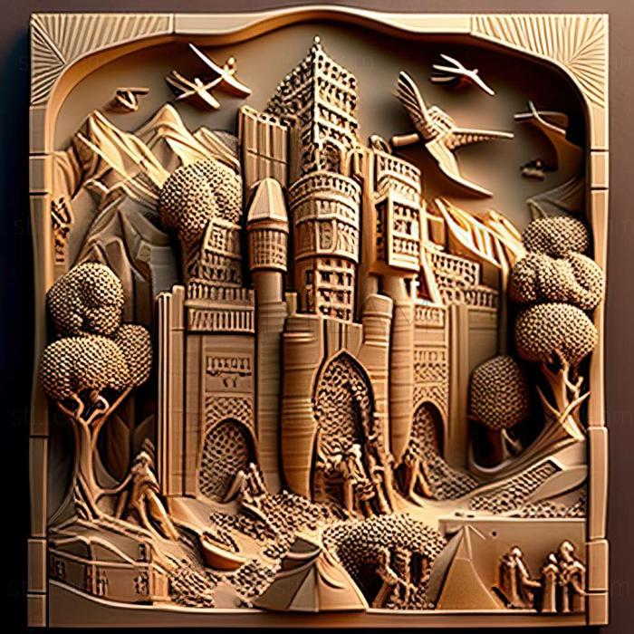 3D model Age of Empires Castle Siege game (STL)